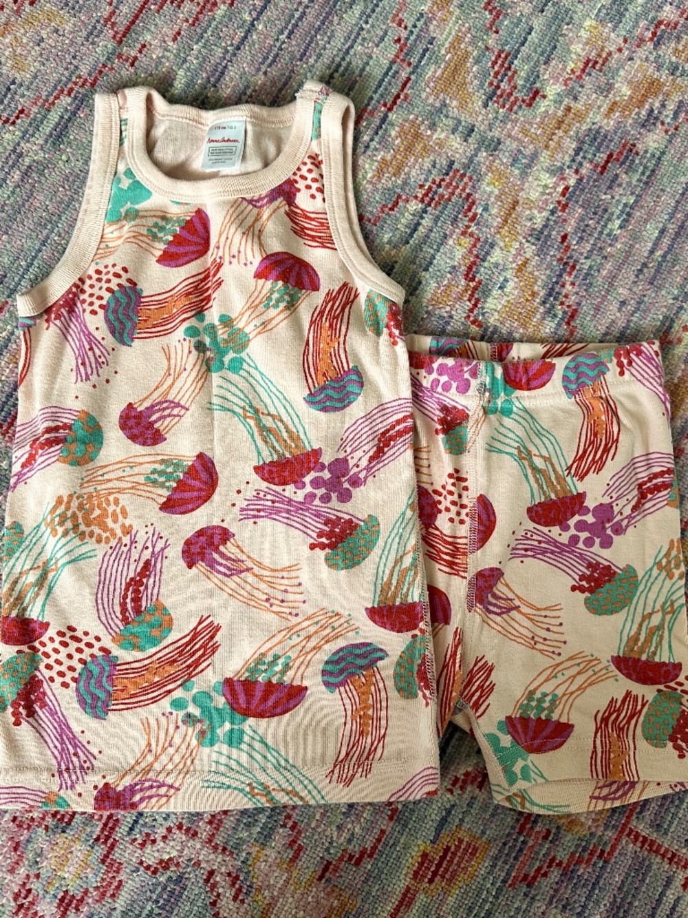Hanna Andersson Jellyfish Tank Johns size 110 (5)
